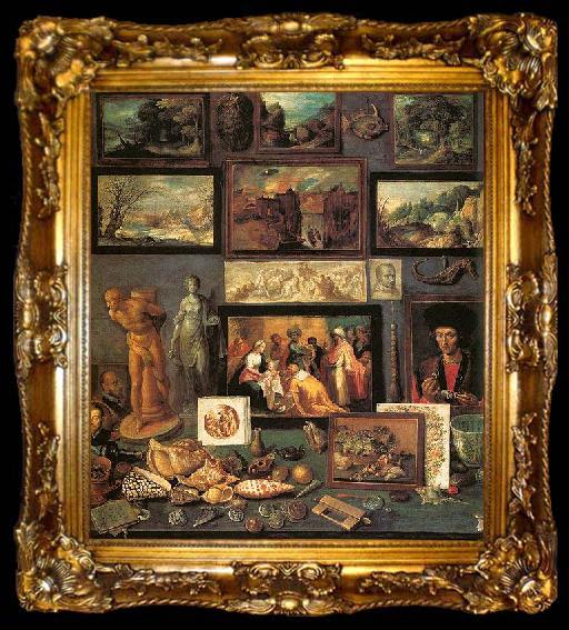 framed  Frans Francken II Art Room, ta009-2